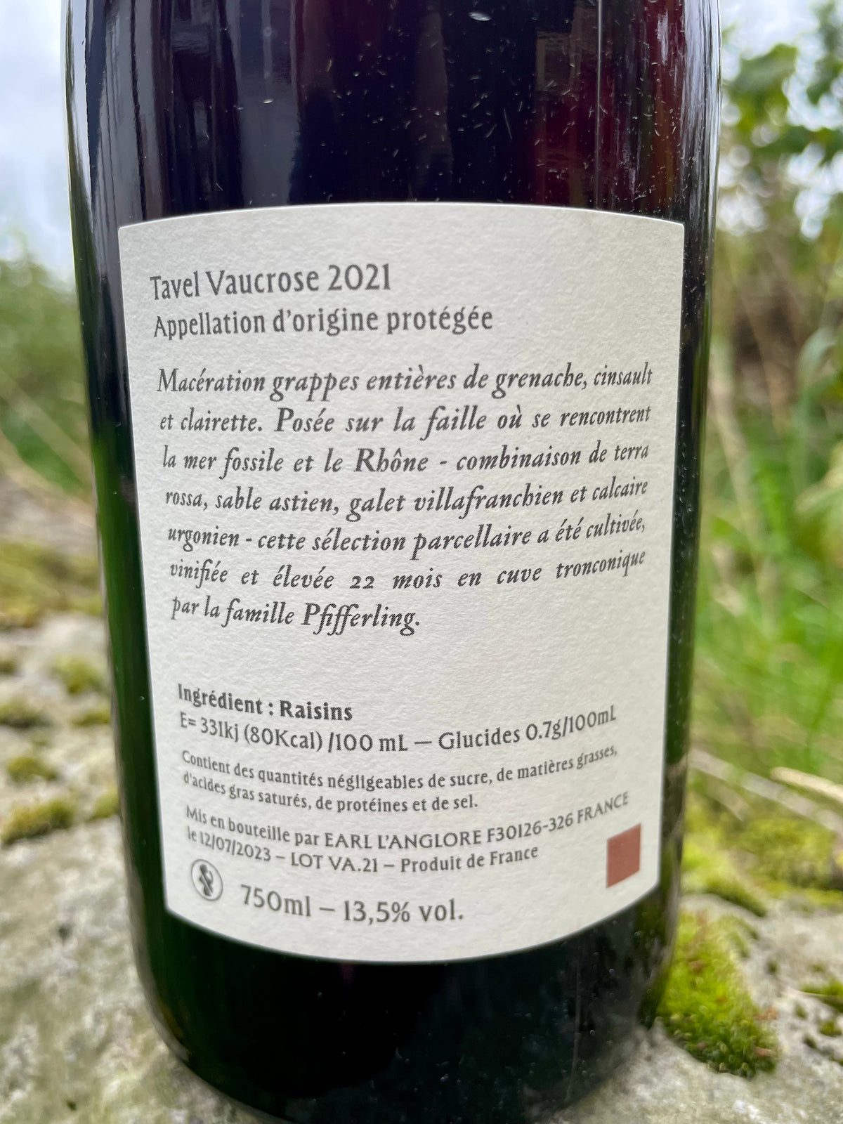 L'Anglore, Eric Pfifferling - Tavel Vaucrose 2021