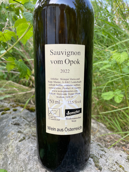 Muster, Sauvignon Blanc vom Opok 2022