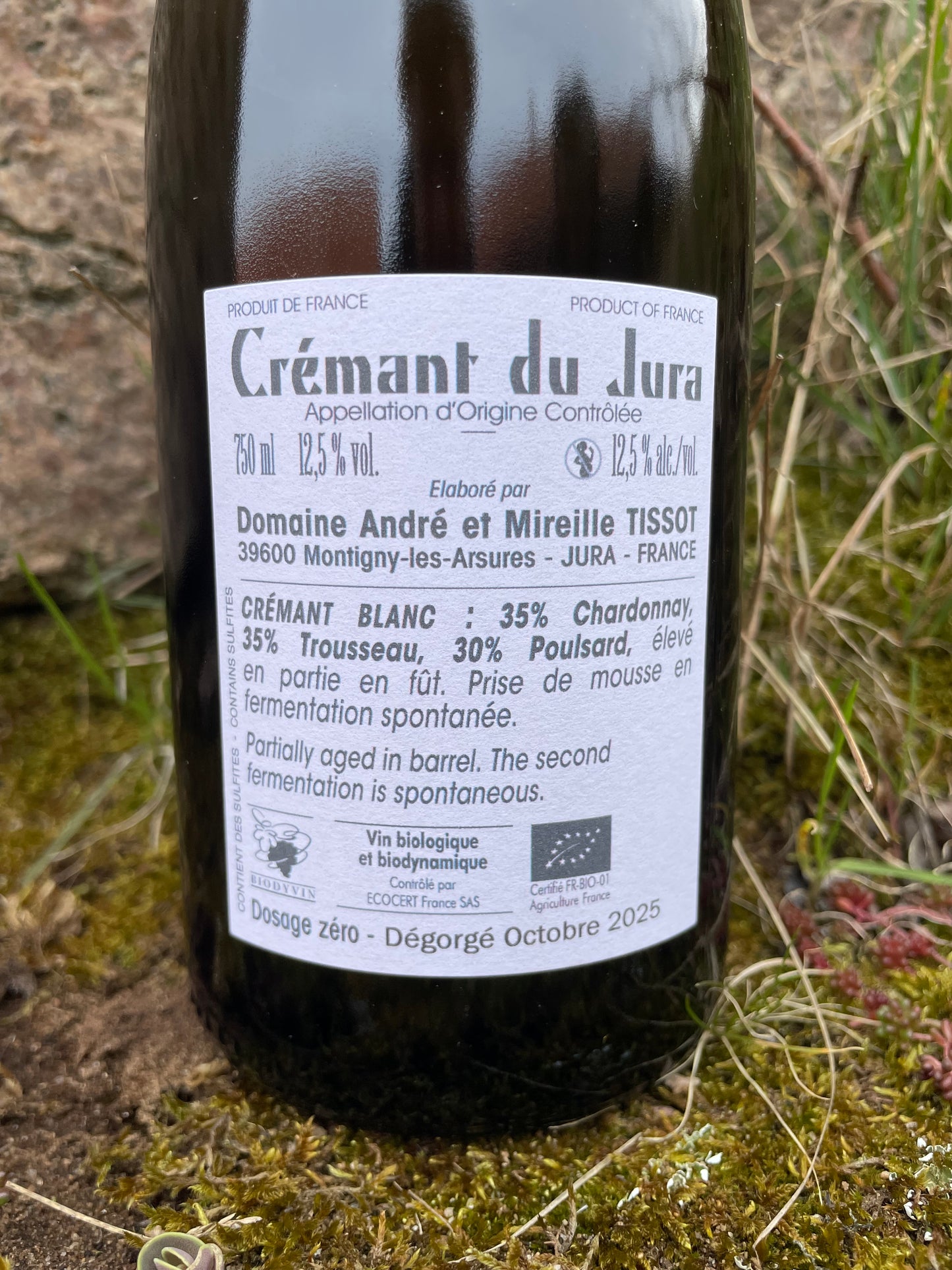 Domaine Tissot - Crémant du Jura, Dosage Zéro, NV