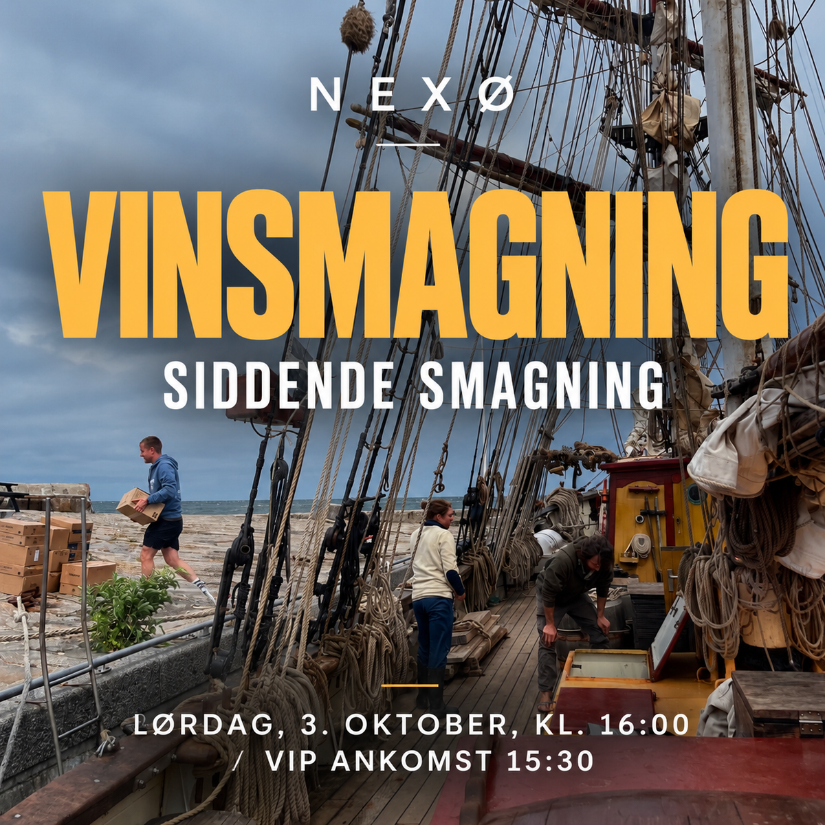 VINSMAGNING - NEXØ (LØRDAG 3. OKTOBER 16:00) HOS STUDIO Ø, TORVET 2